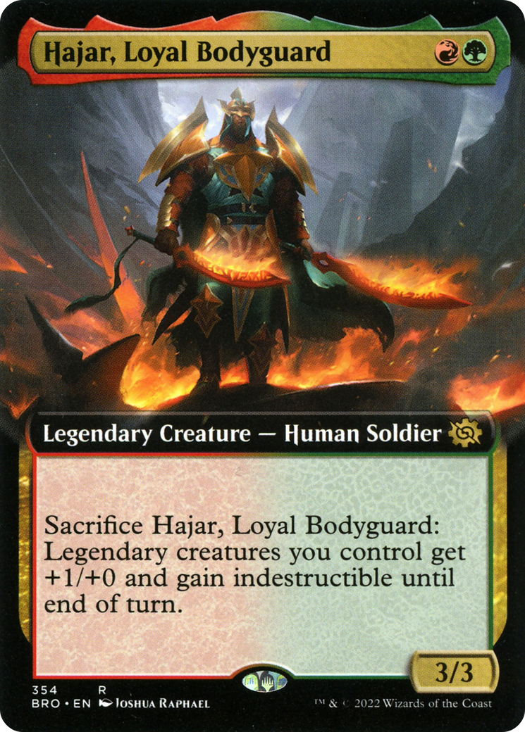 Hajar, Loyal Bodyguard (Extended Art) (354) [The Brothers' War] - Deck Out Gaming