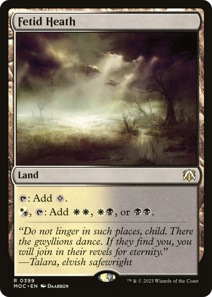 Fetid Heath (399) [March of the Machine Commander] - Deck Out Gaming