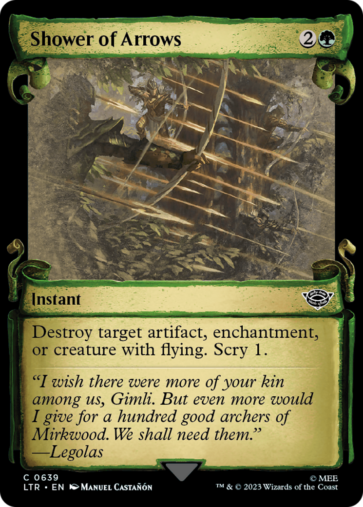 Shower of Arrows (Showcase Scrolls) (639) [The Lord of the Rings: Tales of Middle-earth] - Deck Out Gaming