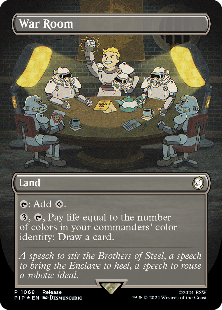 War Room (Borderless) (1068) [Fallout] foil - Deck Out Gaming