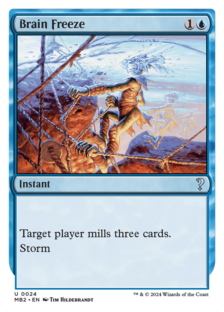 Brain Freeze (White Border) (24) [Mystery Booster 2] - Deck Out Gaming