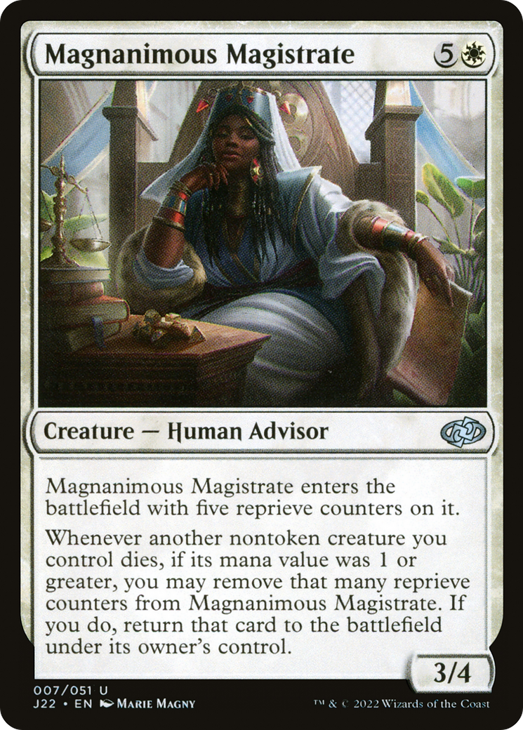 Magnanimous Magistrate (7) [Jumpstart 2022] - Deck Out Gaming