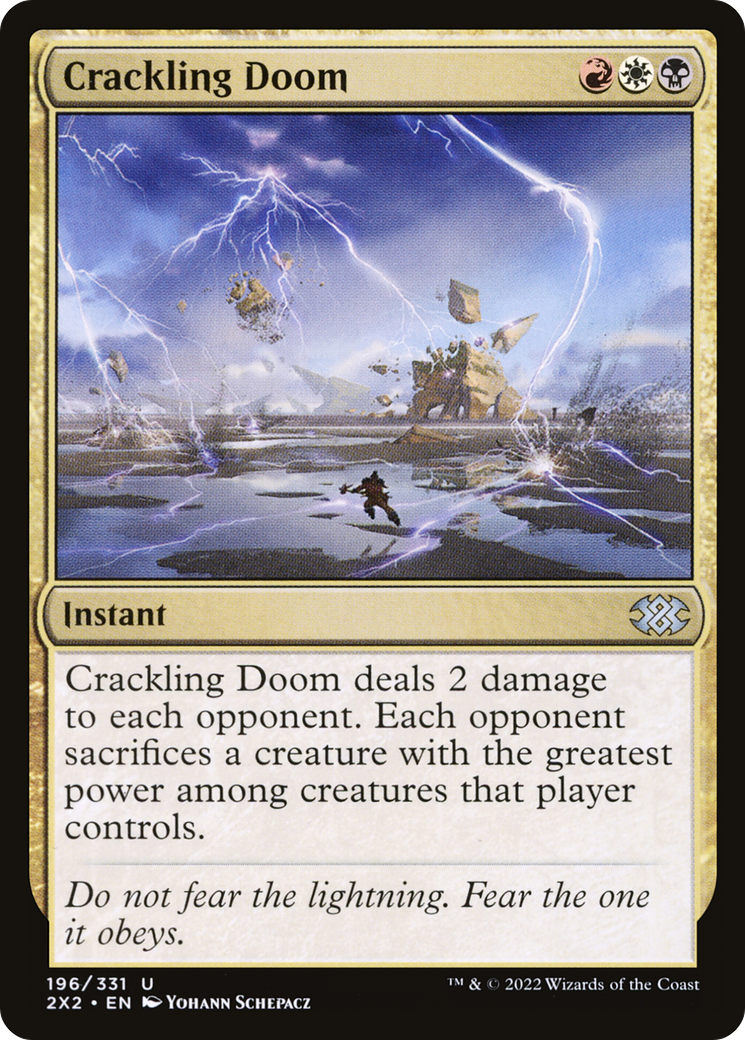 Crackling Doom (196) [Double Masters 2022] - Deck Out Gaming