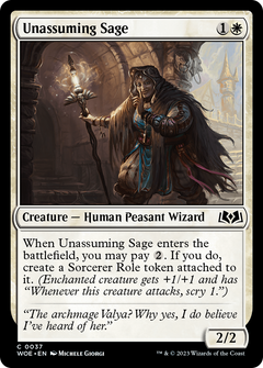 Unassuming Sage (37) [Wilds of Eldraine] foil - Deck Out Gaming