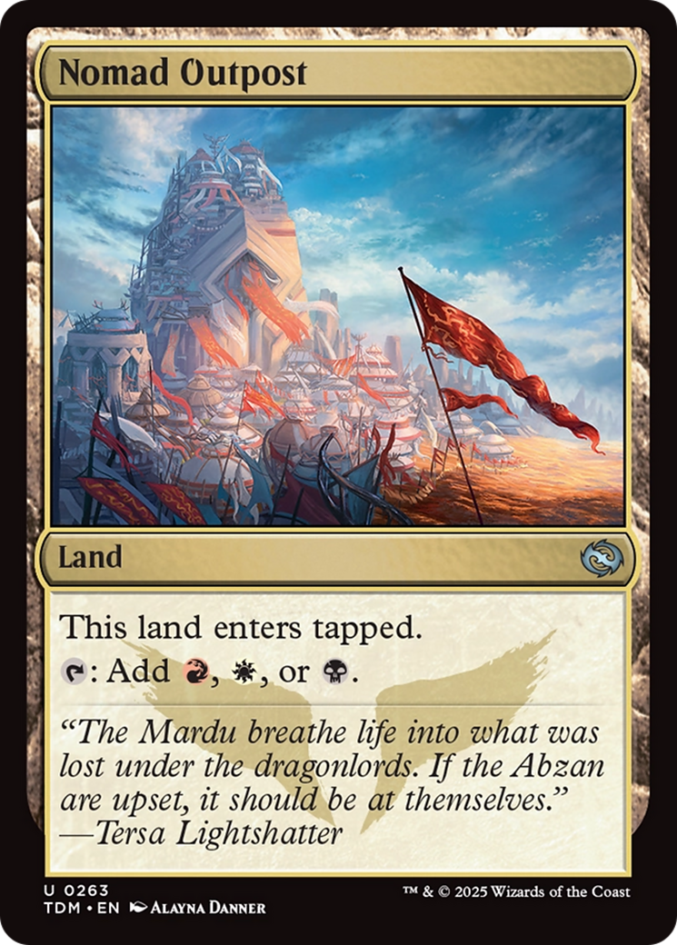 Nomad Outpost (263) [Tarkir: Dragonstorm] foil - Deck Out Gaming