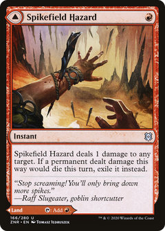 Spikefield Hazard // Spikefield Cave (166) [Zendikar Rising] - Deck Out Gaming