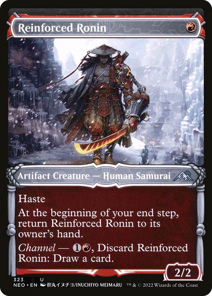 Reinforced Ronin (Showcase) (323) [Kamigawa: Neon Dynasty] foil - Deck Out Gaming