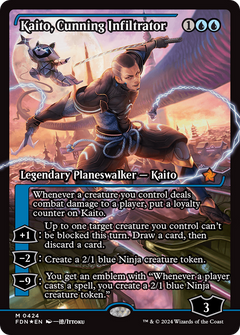 Kaito, Cunning Infiltrator (Showcase) (424) [Foundations] foil - Deck Out Gaming