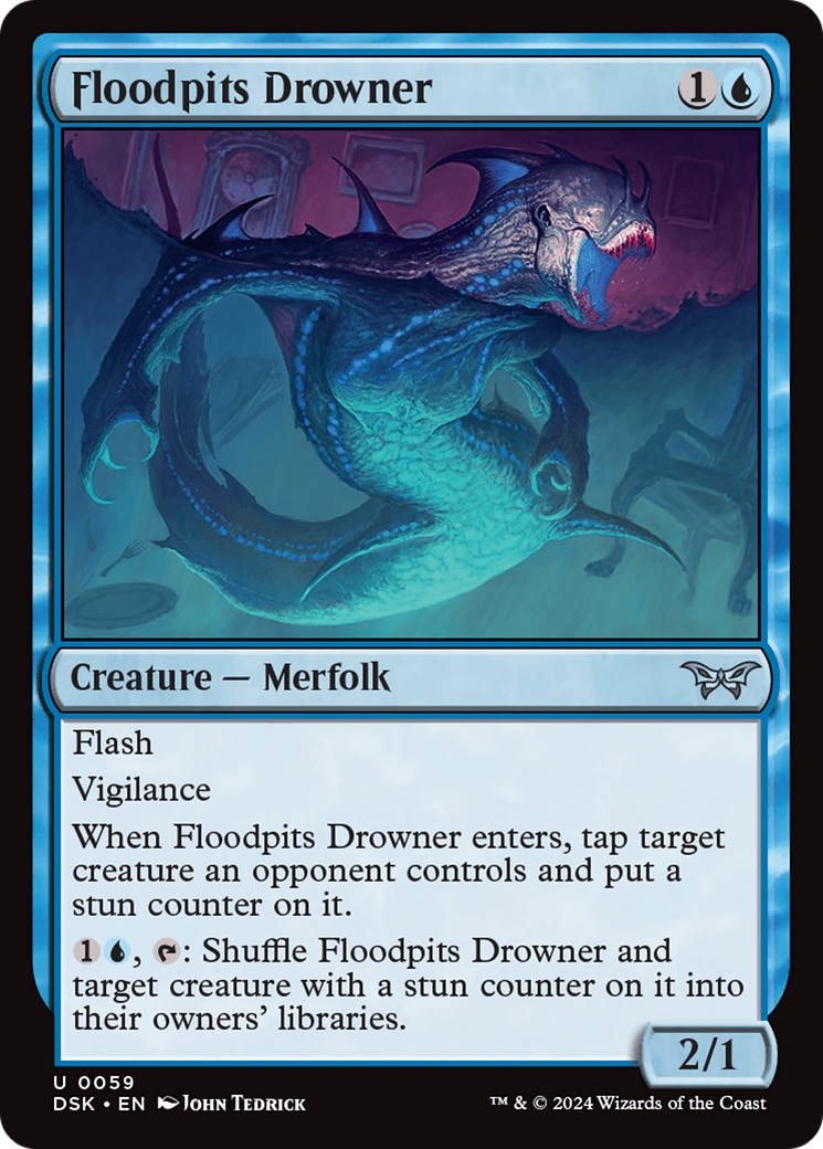 Floodpits Drowner (59) [Duskmourn: House of Horror] foil - Deck Out Gaming