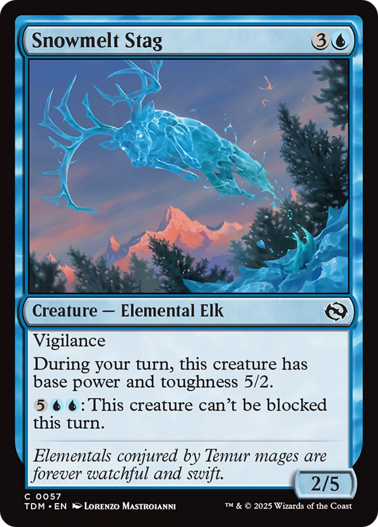 Snowmelt Stag (57) [Tarkir: Dragonstorm] - Deck Out Gaming