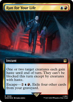 Run for Your Life (Extended Art) (Surge Foil) (1029) [Doctor Who] foil - Deck Out Gaming