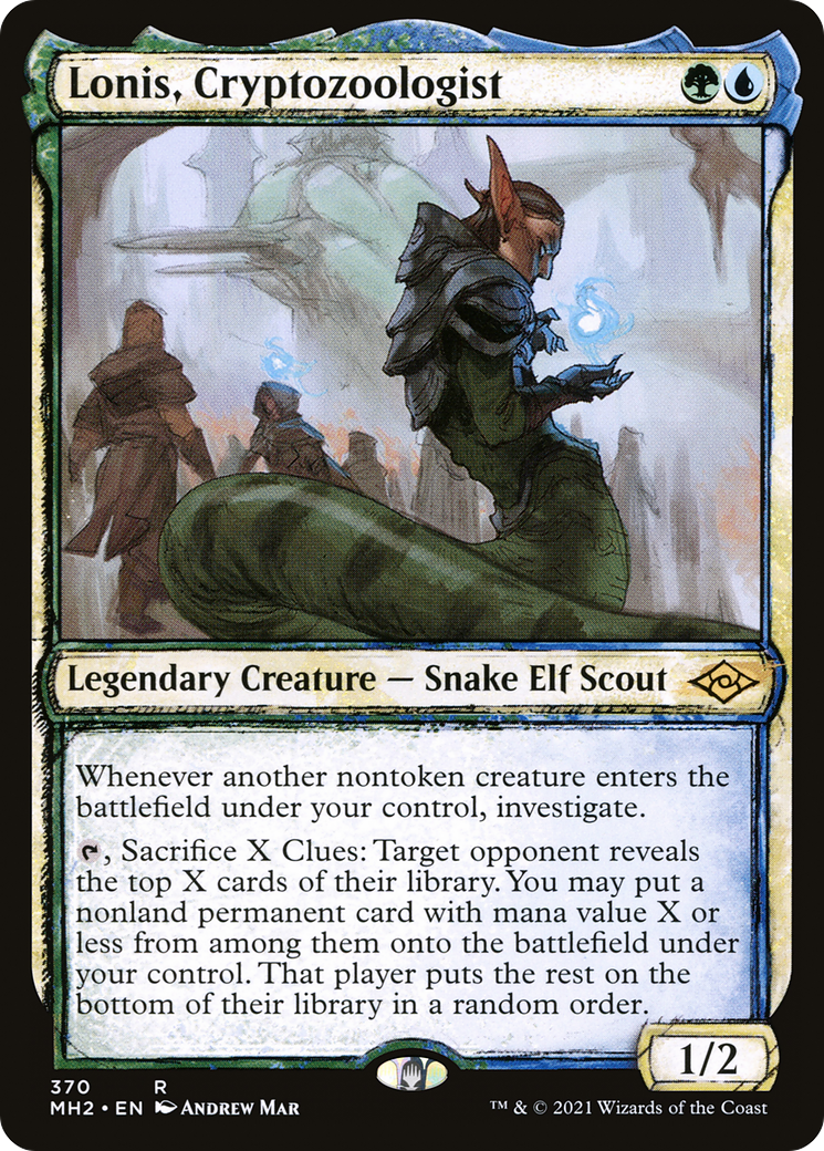 Lonis, Cryptozoologist (Showcase) (370) [Modern Horizons 2] - Deck Out Gaming