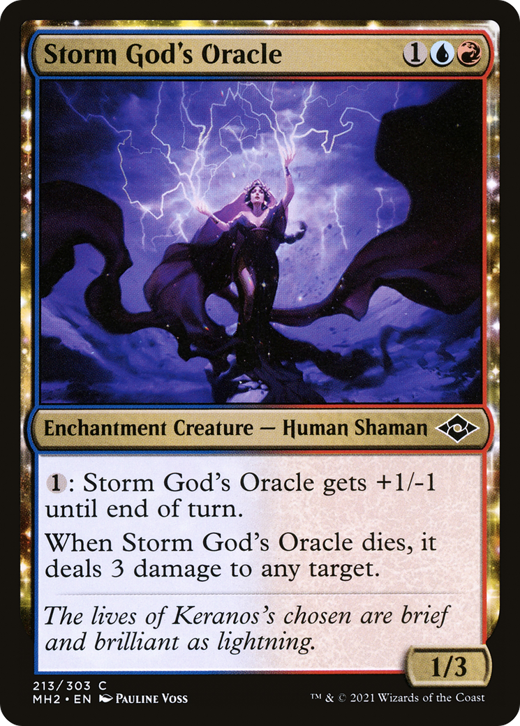 Storm God's Oracle (213) [Modern Horizons 2] foil - Deck Out Gaming