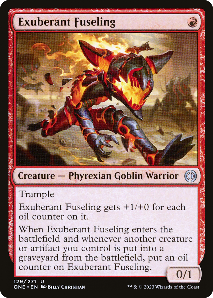 Exuberant Fuseling (129) [Phyrexia: All Will Be One] foil - Deck Out Gaming