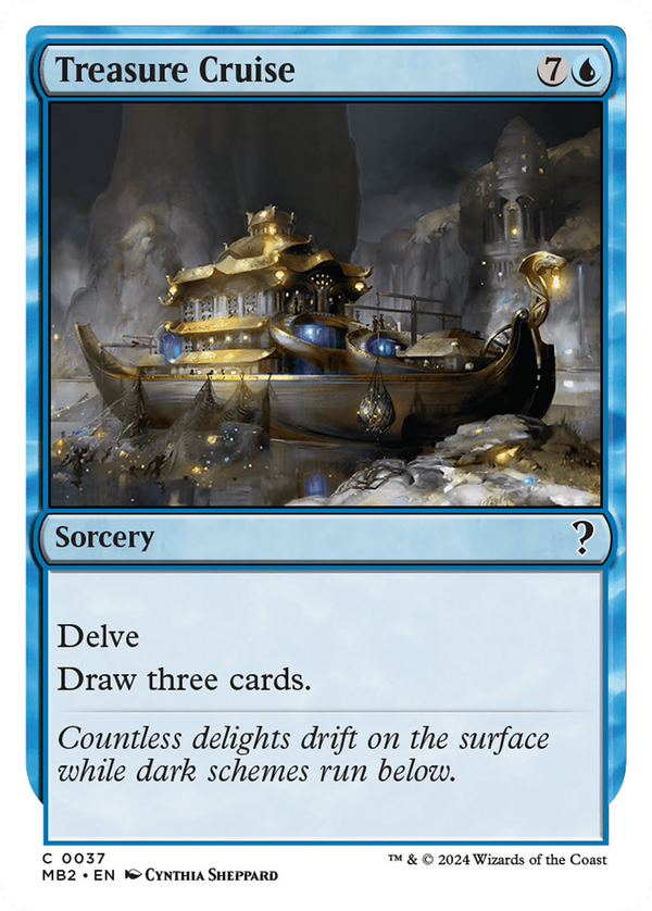 Treasure Cruise (White Border) (37) [Mystery Booster 2] - Deck Out Gaming