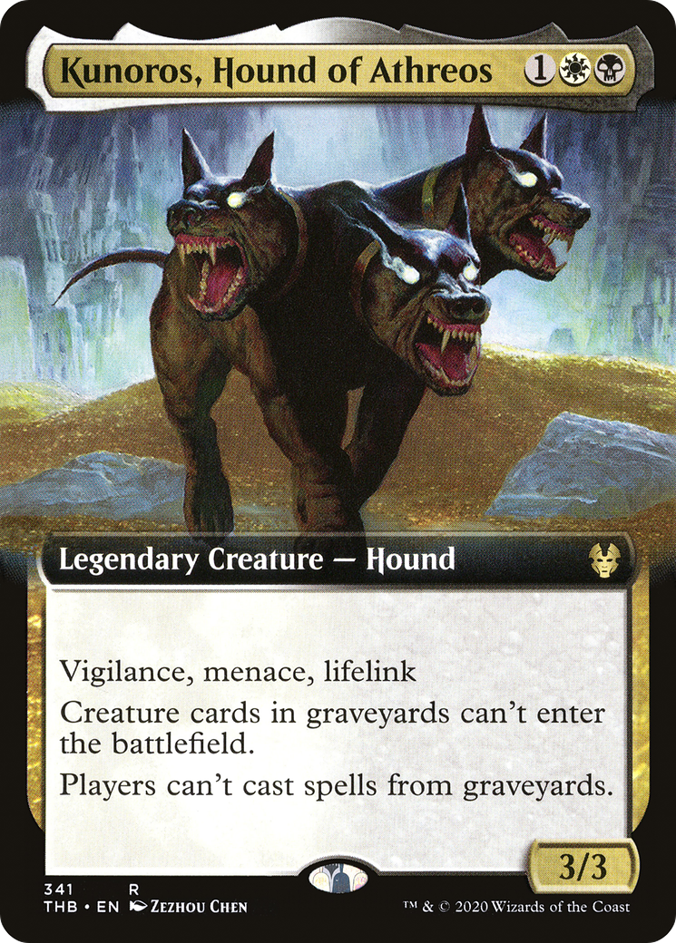 Kunoros, Hound of Athreos (Extended Art) (341) [Theros Beyond Death] - Deck Out Gaming