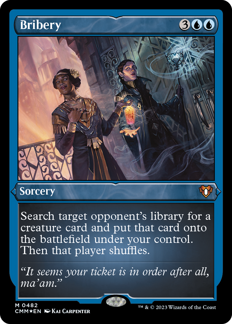 Bribery (482) [Commander Masters] etched - Deck Out Gaming