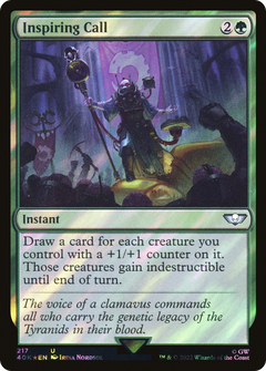 Inspiring Call (Surge Foil) (217) [Warhammer 40,000 Commander] foil - Deck Out Gaming