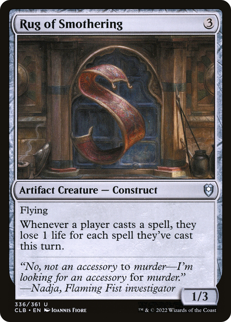 Rug of Smothering (336) [Commander Legends: Battle for Baldur's Gate] foil - Deck Out Gaming