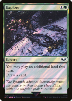 Explore (Surge Foil) (213) [Warhammer 40,000 Commander] foil - Deck Out Gaming