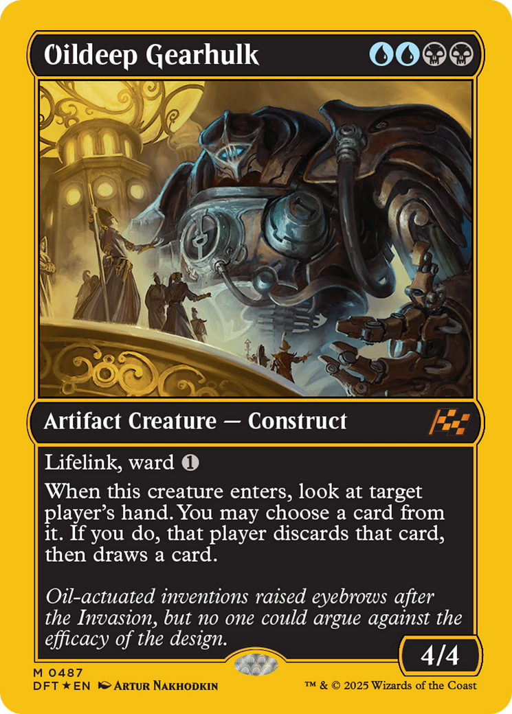 Oildeep Gearhulk (First-Place Foil) (487) [Aetherdrift] foil - Deck Out Gaming