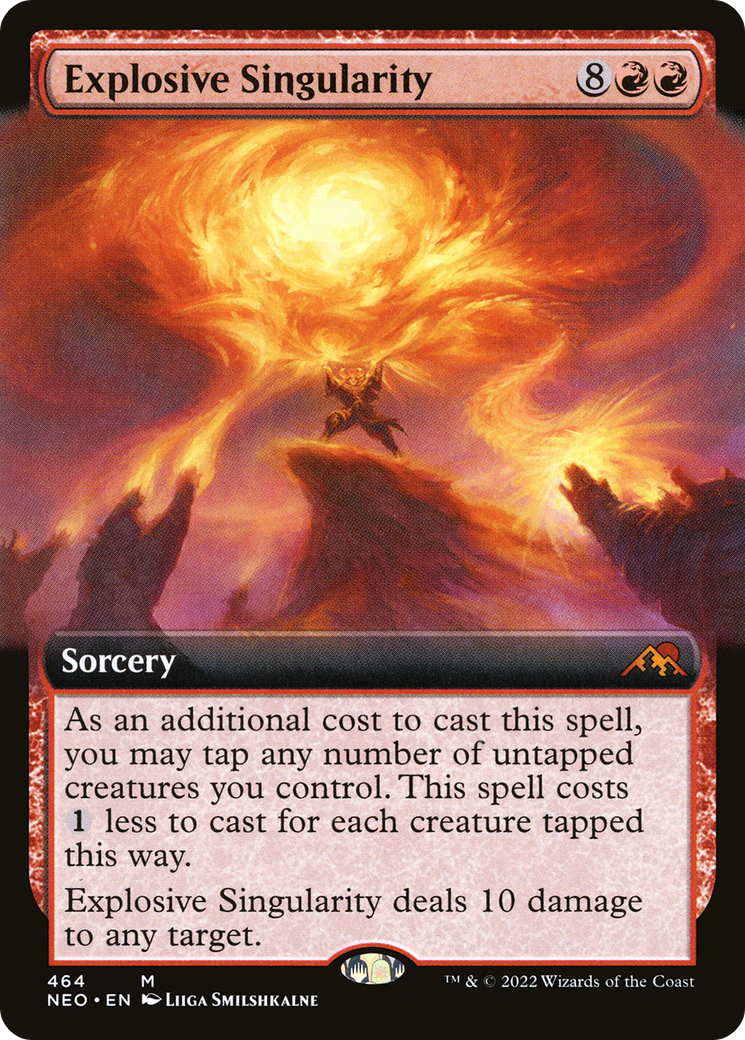 Explosive Singularity (Extended Art) (464) [Kamigawa: Neon Dynasty] foil - Deck Out Gaming