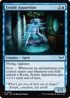 Erratic Apparition (54) [Duskmourn: House of Horror] - Deck Out Gaming