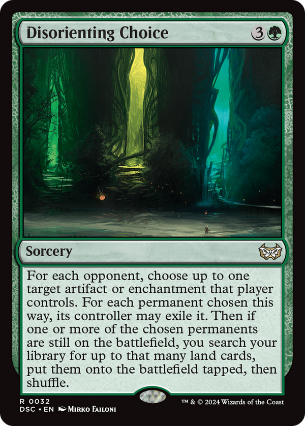 Disorienting Choice (32) [Duskmourn: House of Horror Commander] - Deck Out Gaming