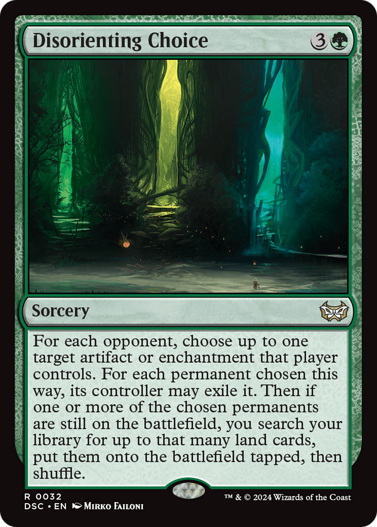 Disorienting Choice (32) [Duskmourn: House of Horror Commander] - Deck Out Gaming