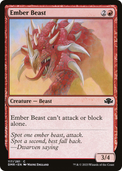 Ember Beast (117) [Dominaria Remastered] foil - Deck Out Gaming