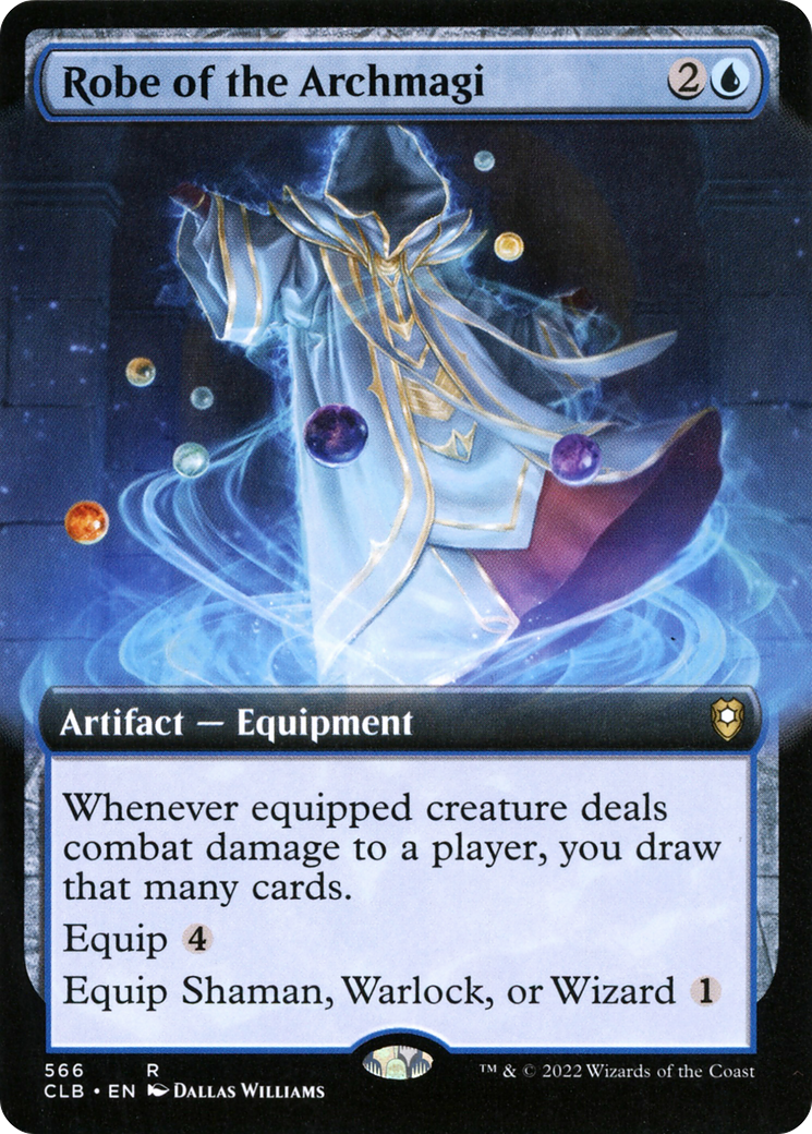 Robe of the Archmagi (Extended Art) (566) [Commander Legends: Battle for Baldur's Gate] foil - Deck Out Gaming