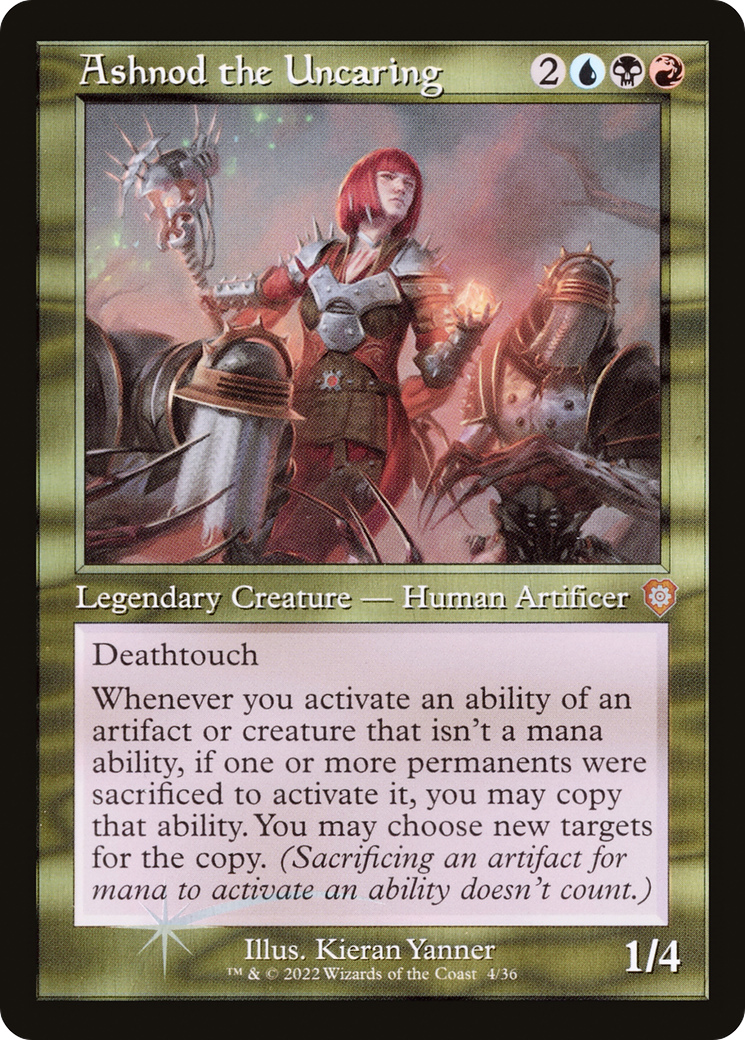 Ashnod the Uncaring (Retro Frame) (4) [The Brothers' War Commander] - Deck Out Gaming