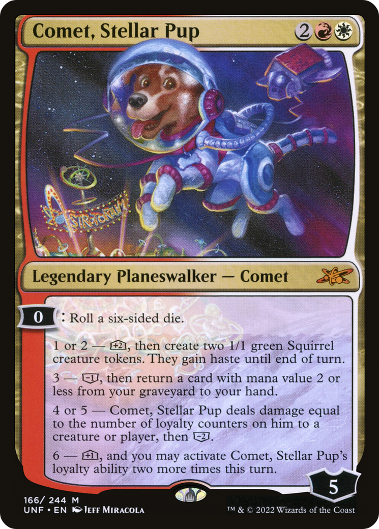 Comet, Stellar Pup (166) [Unfinity] foil - Deck Out Gaming