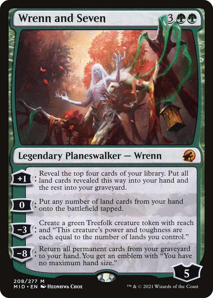 Wrenn and Seven (208) [Innistrad: Midnight Hunt] - Deck Out Gaming