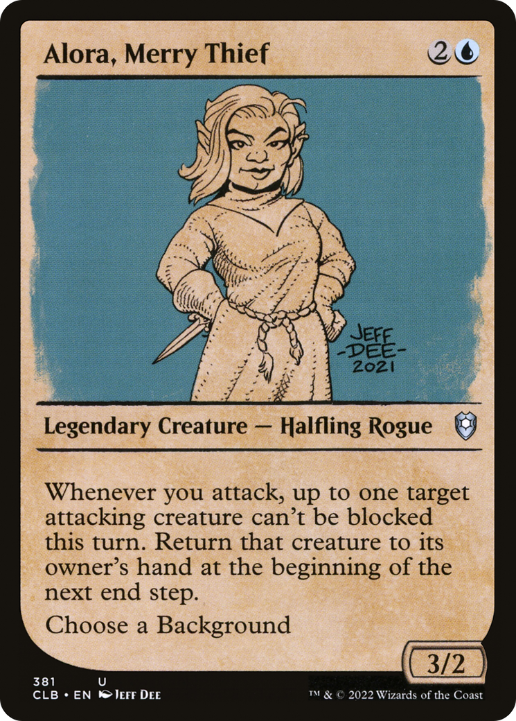 Alora, Merry Thief (Showcase) (381) [Commander Legends: Battle for Baldur's Gate] foil - Deck Out Gaming