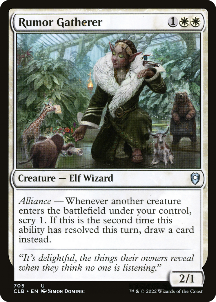 Rumor Gatherer (705) [Commander Legends: Battle for Baldur's Gate] - Deck Out Gaming