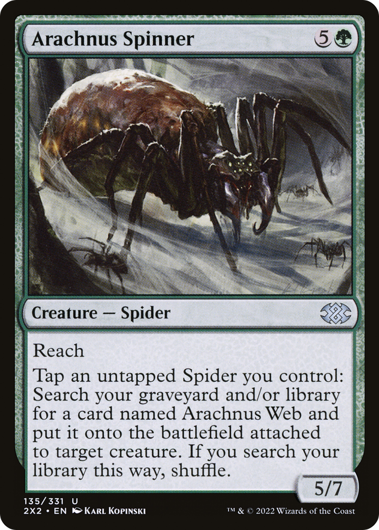 Arachnus Spinner (135) [Double Masters 2022] foil - Deck Out Gaming
