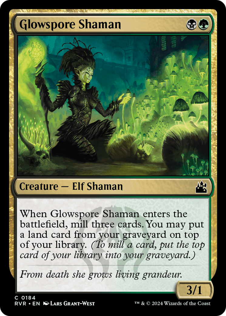 Glowspore Shaman (184) [Ravnica Remastered] foil - Deck Out Gaming
