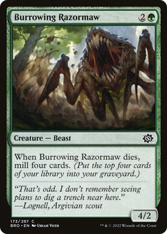 Burrowing Razormaw (173) [The Brothers' War] - Deck Out Gaming