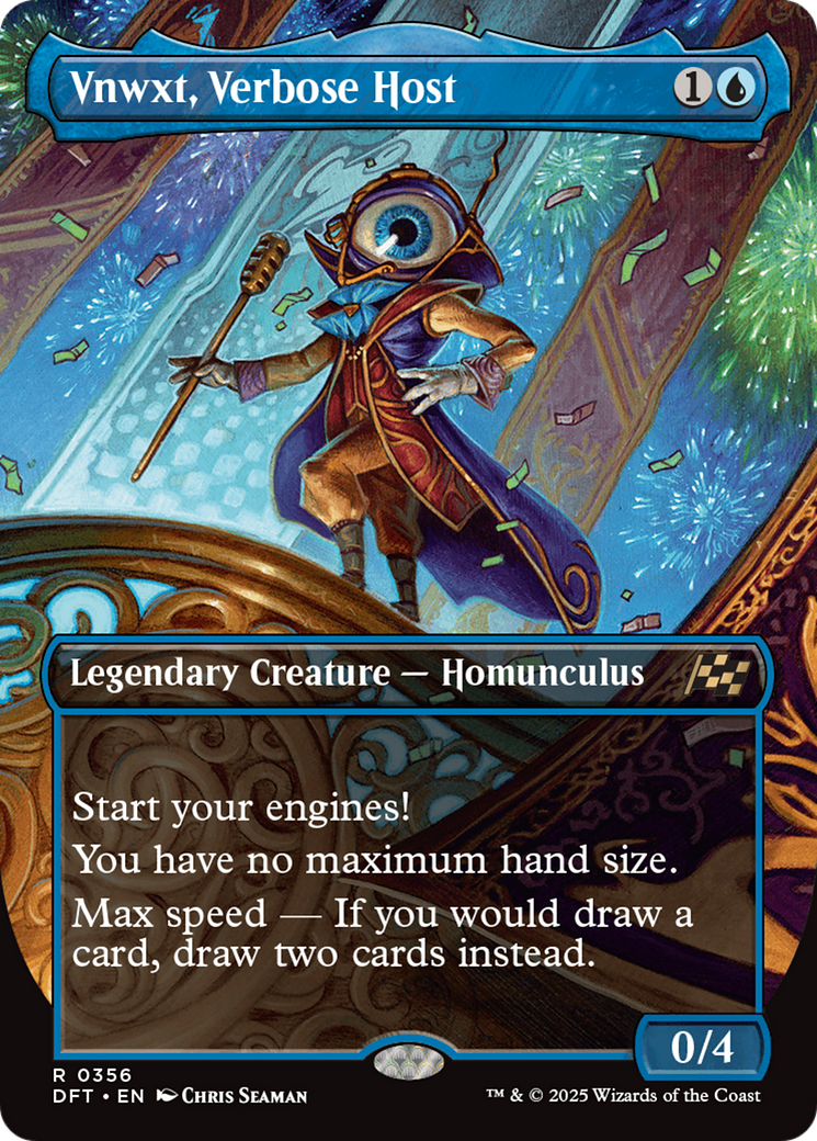 Vnwxt, Verbose Host (Borderless) (356) [Aetherdrift] foil - Deck Out Gaming
