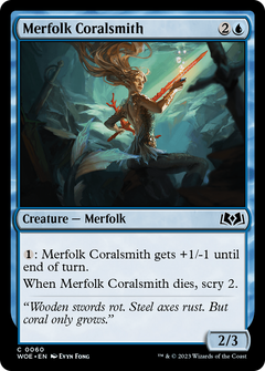 Merfolk Coralsmith (60) [Wilds of Eldraine] - Deck Out Gaming