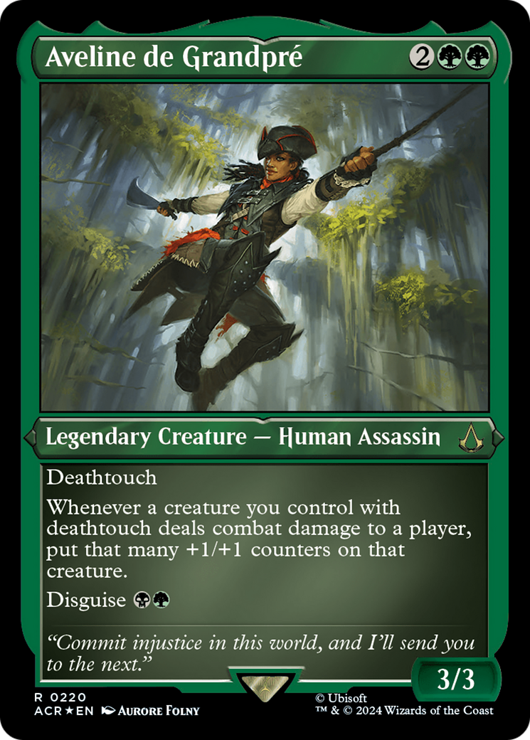 Aveline de Grandpré (220) [Assassin's Creed] etched - Deck Out Gaming
