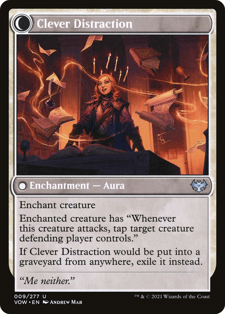 Distracting Geist // Clever Distraction (9) [Innistrad: Crimson Vow] foil - Deck Out Gaming