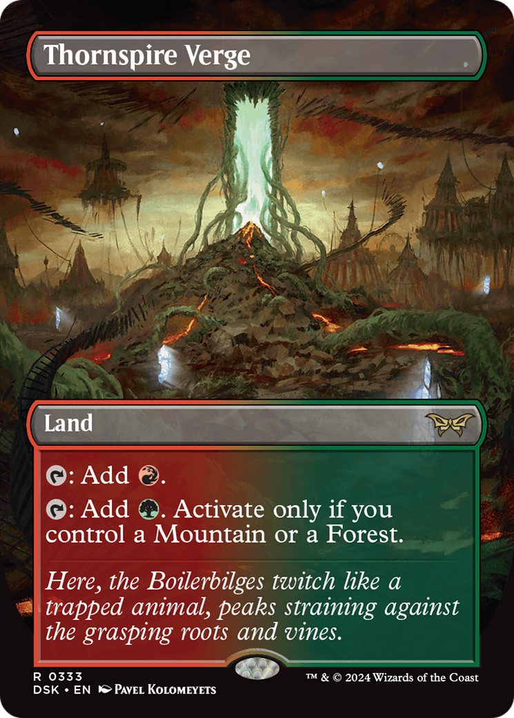 Thornspire Verge (Borderless) (333) [Duskmourn: House of Horror] - Deck Out Gaming