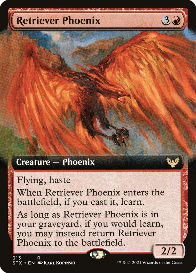 Retriever Phoenix (Extended Art) (313) [Strixhaven: School of Mages] - Deck Out Gaming