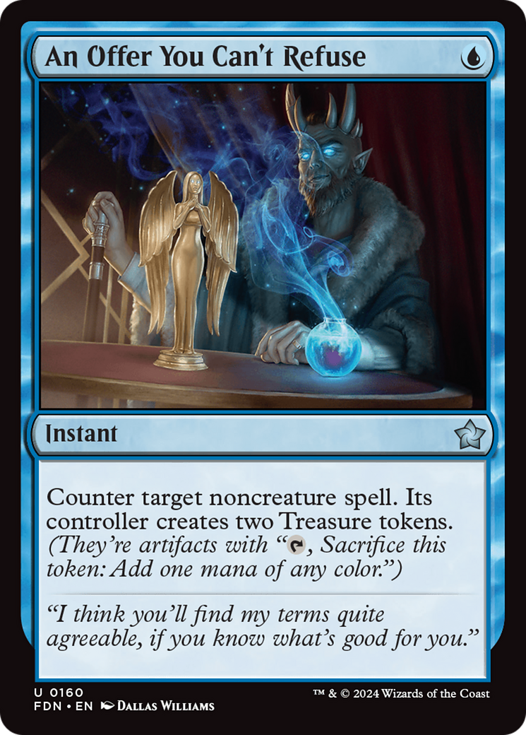 An Offer You Can't Refuse (160) [Foundations] foil - Deck Out Gaming