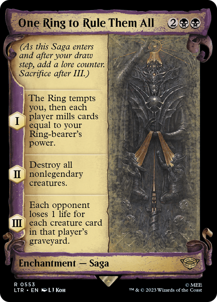 One Ring to Rule Them All (Showcase Scrolls) (553) [The Lord of the Rings: Tales of Middle-earth] - Deck Out Gaming