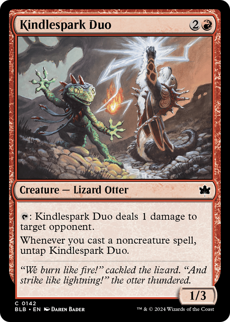 Kindlespark Duo (142) [Bloomburrow] foil - Deck Out Gaming