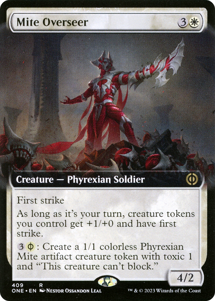 Mite Overseer (Extended Art) (409) [Phyrexia: All Will Be One] foil - Deck Out Gaming