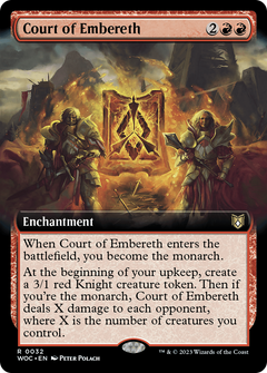 Court of Embereth (Extended Art) (32) [Wilds of Eldraine Commander] foil - Deck Out Gaming